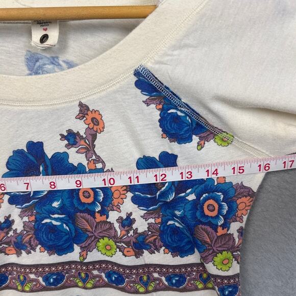 Vintage Y2k Free People Mini Dress Floral Lace Detail Size L Bohemian Retro Fall - Picture 5 of 10